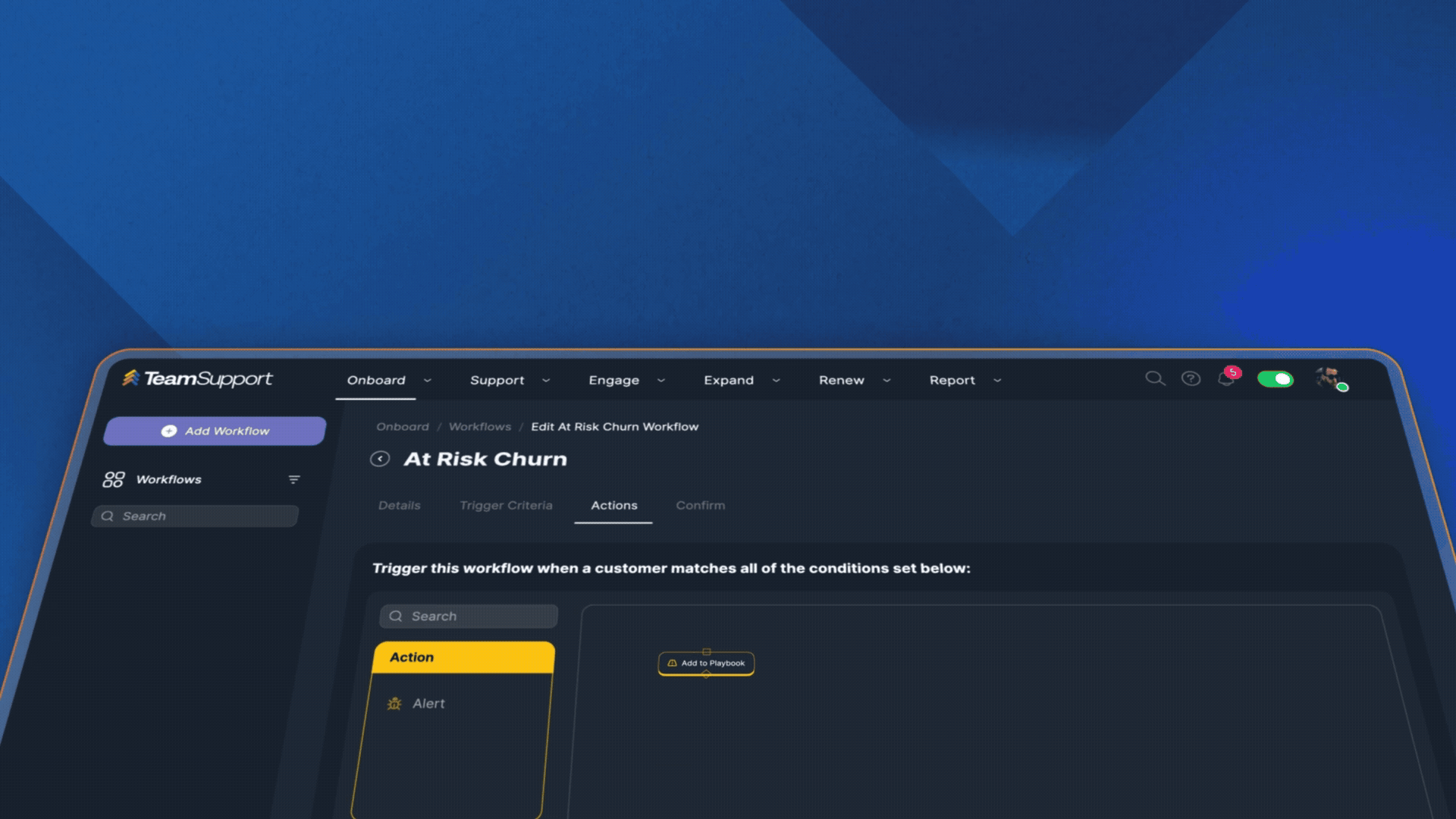 AI-Powered Ticketing Dashboard | TeamSupport B2B SaaS